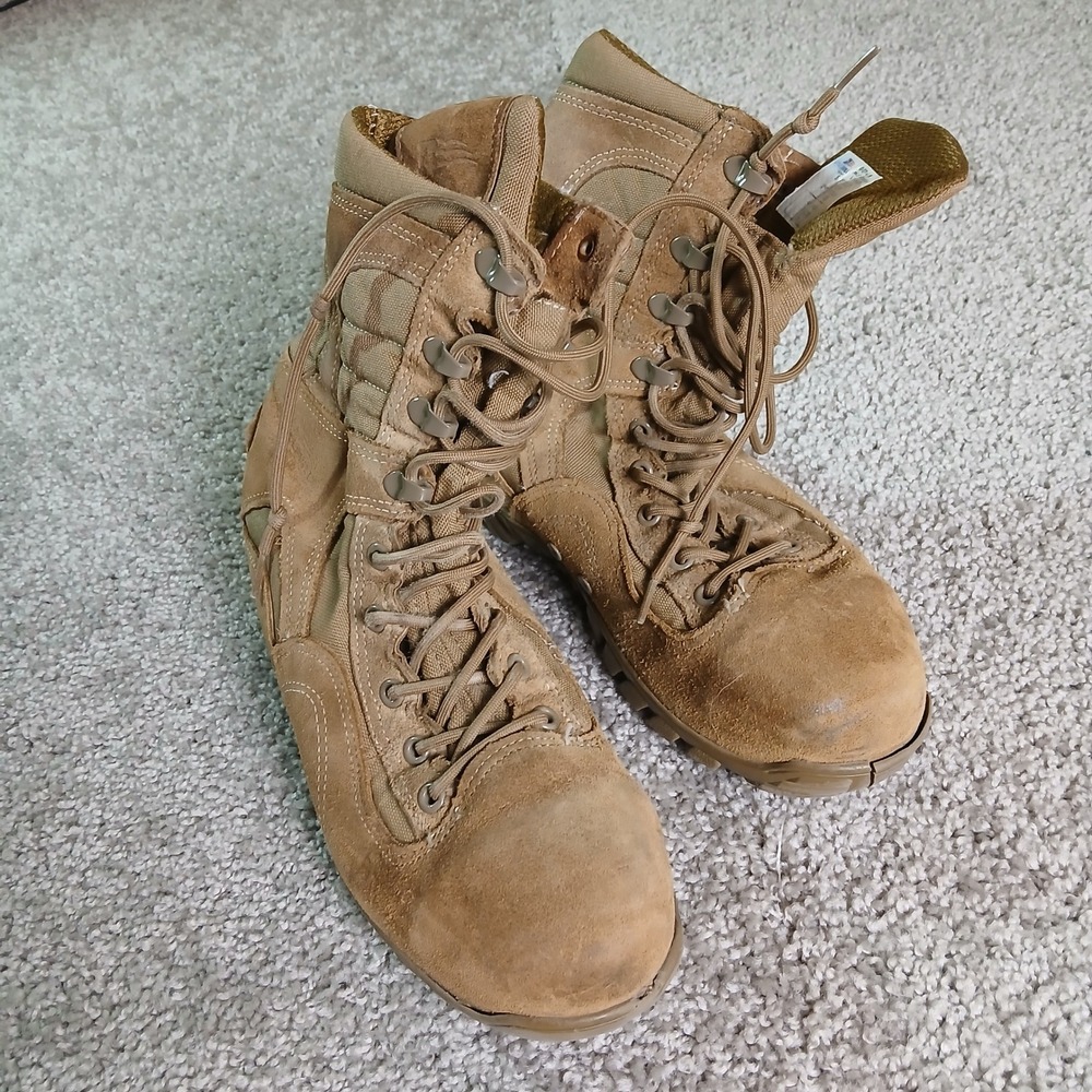 Belleville 533 ST Coyote Brown Steel Toe Navy Certified Combat Boots Mens 8 R